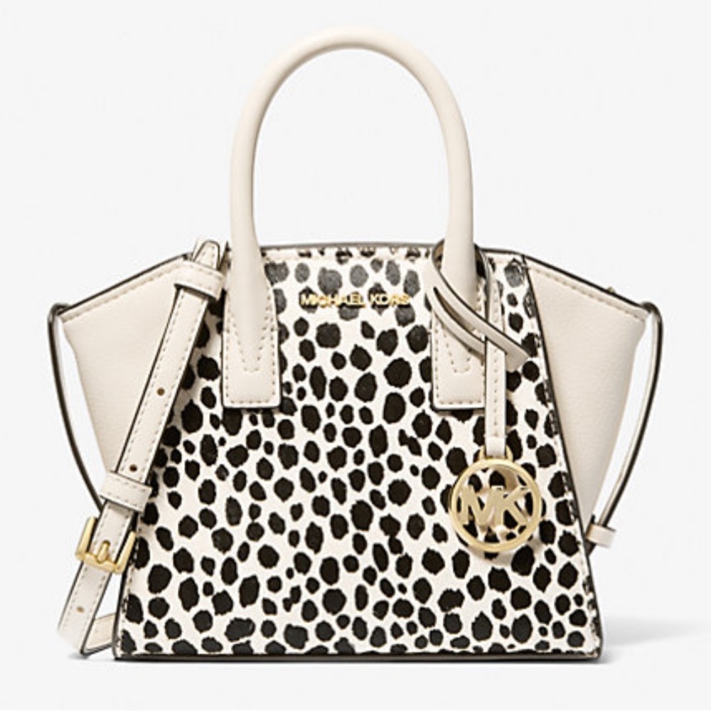 Michael Kors Avril Extra-Small Cheetah Print Calf Hair and Leather Satchel.  NWT - Picture 3 of 9